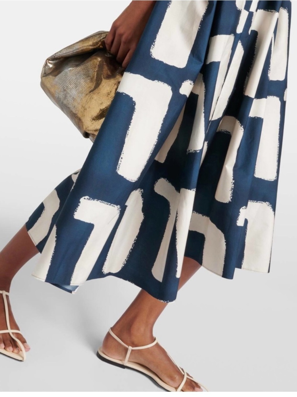 Max Mara-'S Max Mara printed cotton poplin midi dress 6 - Picture 4 of 15